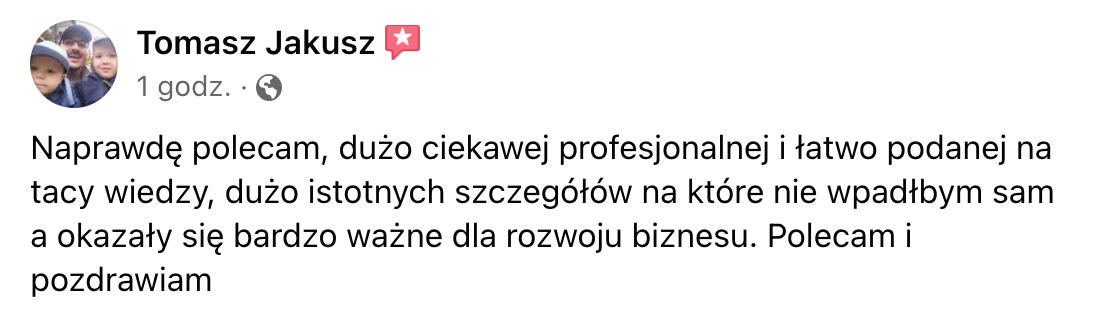 Opinia — Tomasz Jakusz